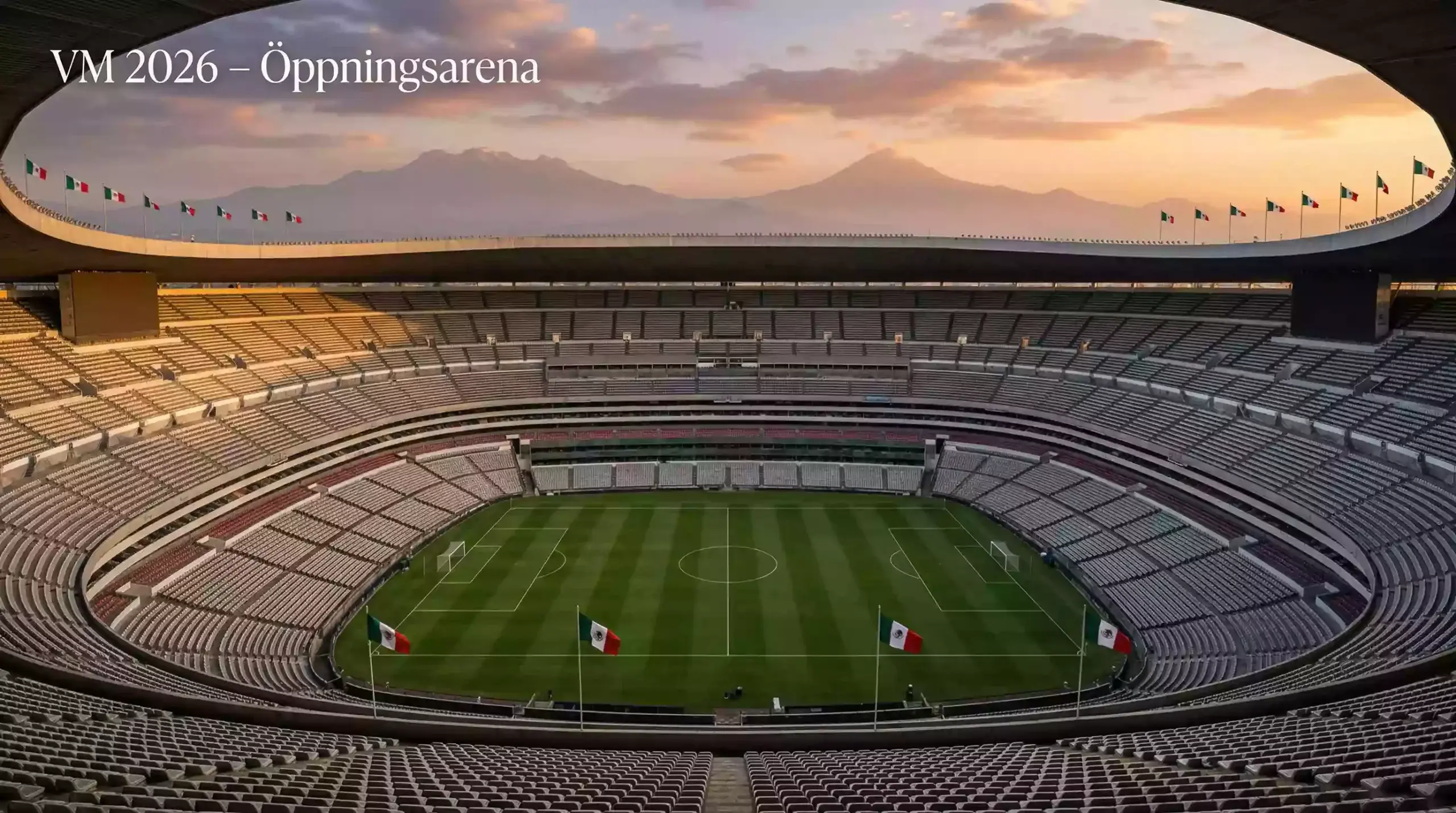 Estadio Azteca i Mexico City som är arenan för VM 2026 öppningsmatch