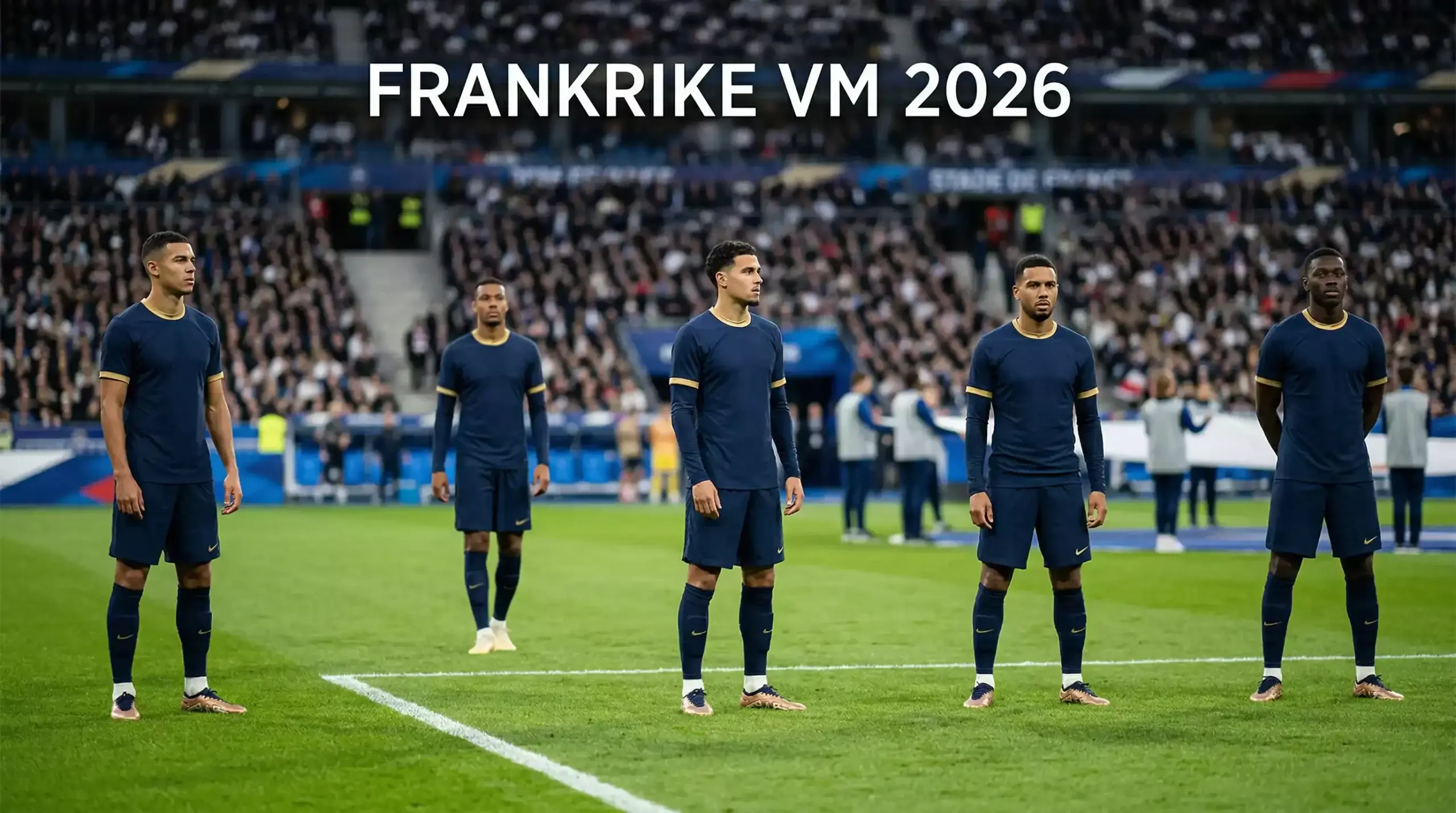 Franska landslaget Les Bleus i matchdress inför VM 2026