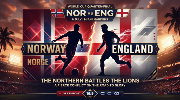 Norge – England i Kvartsfinalen VM 2026: Haaland mot Kane
