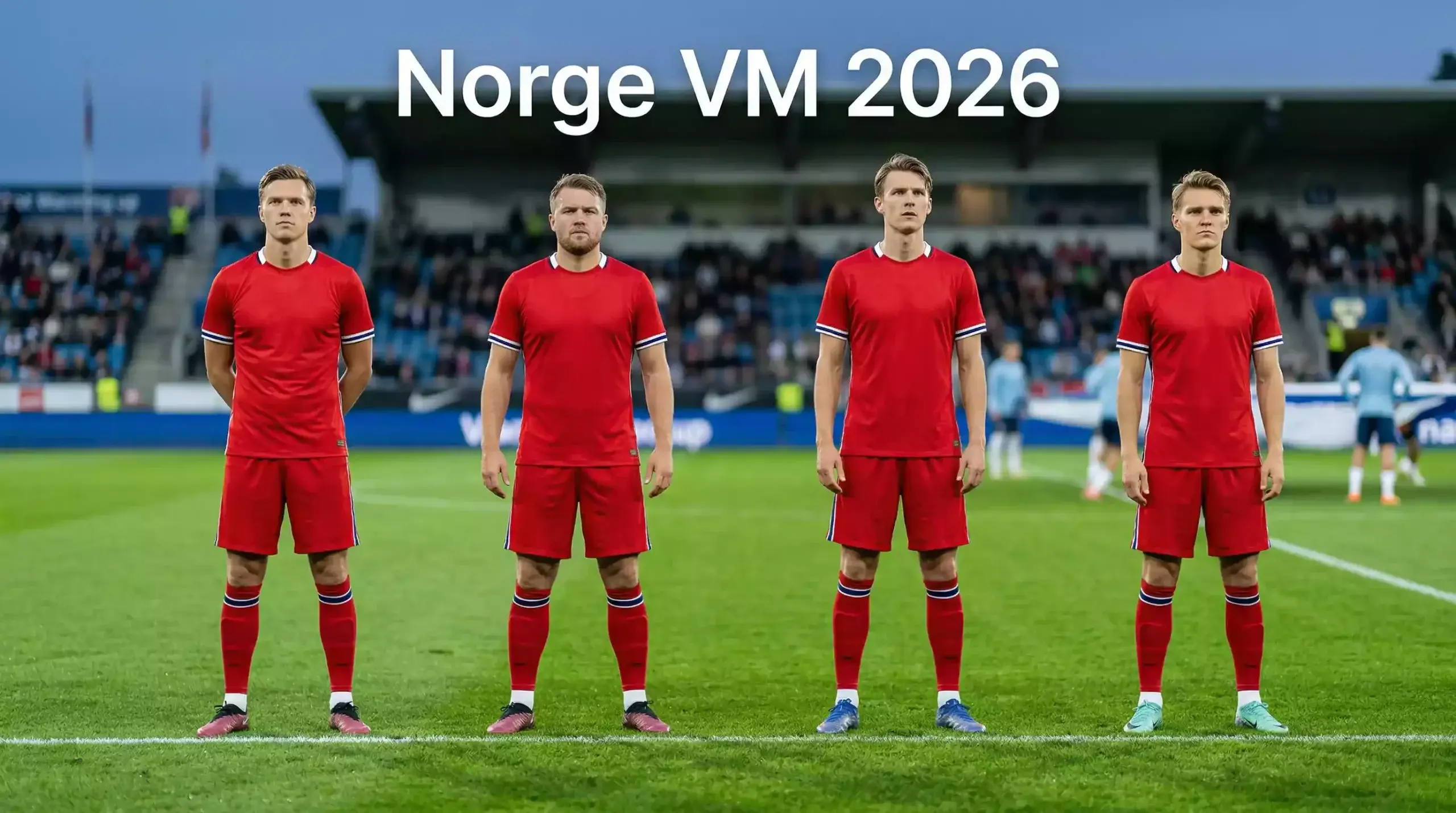 Norges landslag med Erling Haaland inför VM 2026
