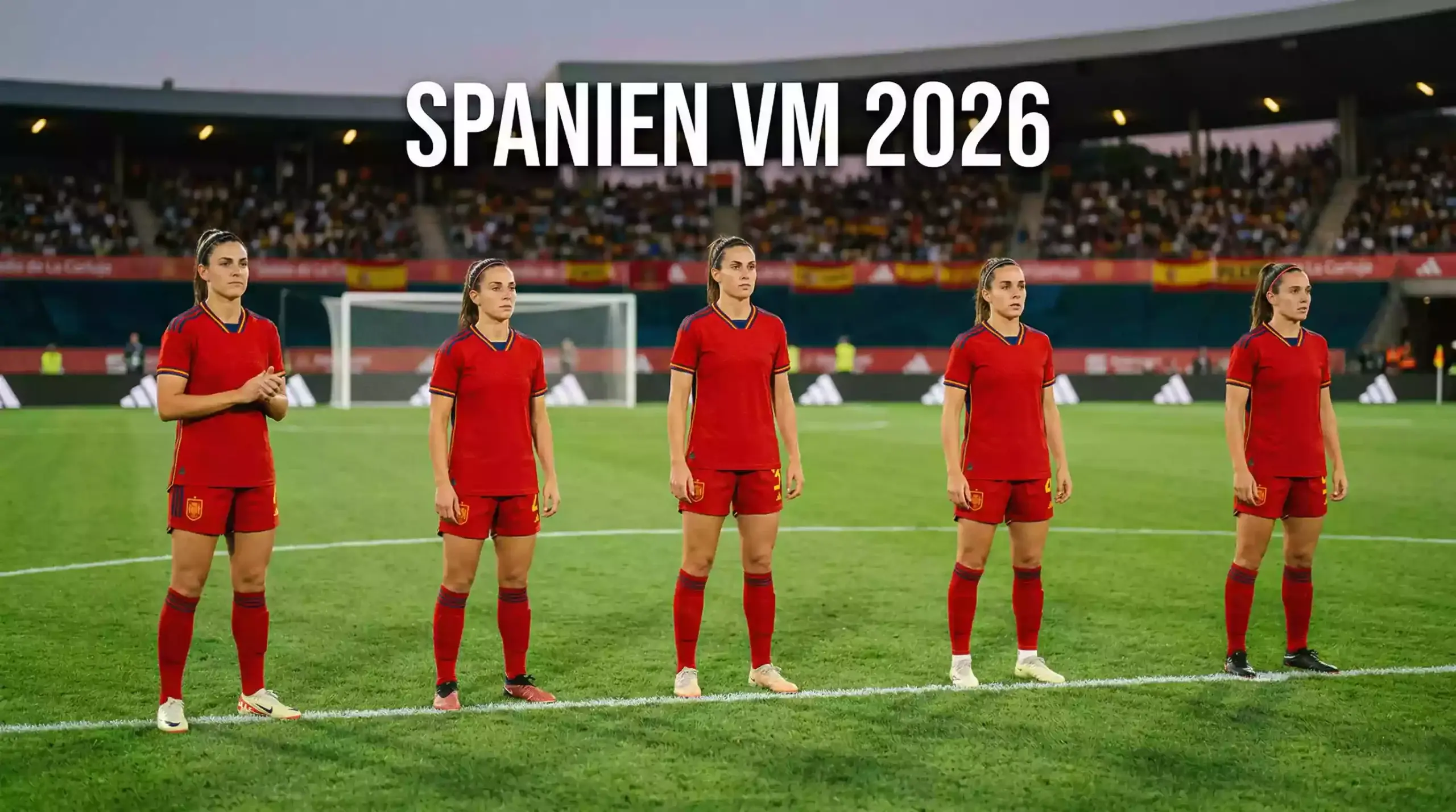 Spanska landslaget La Roja samlade inför VM 2026