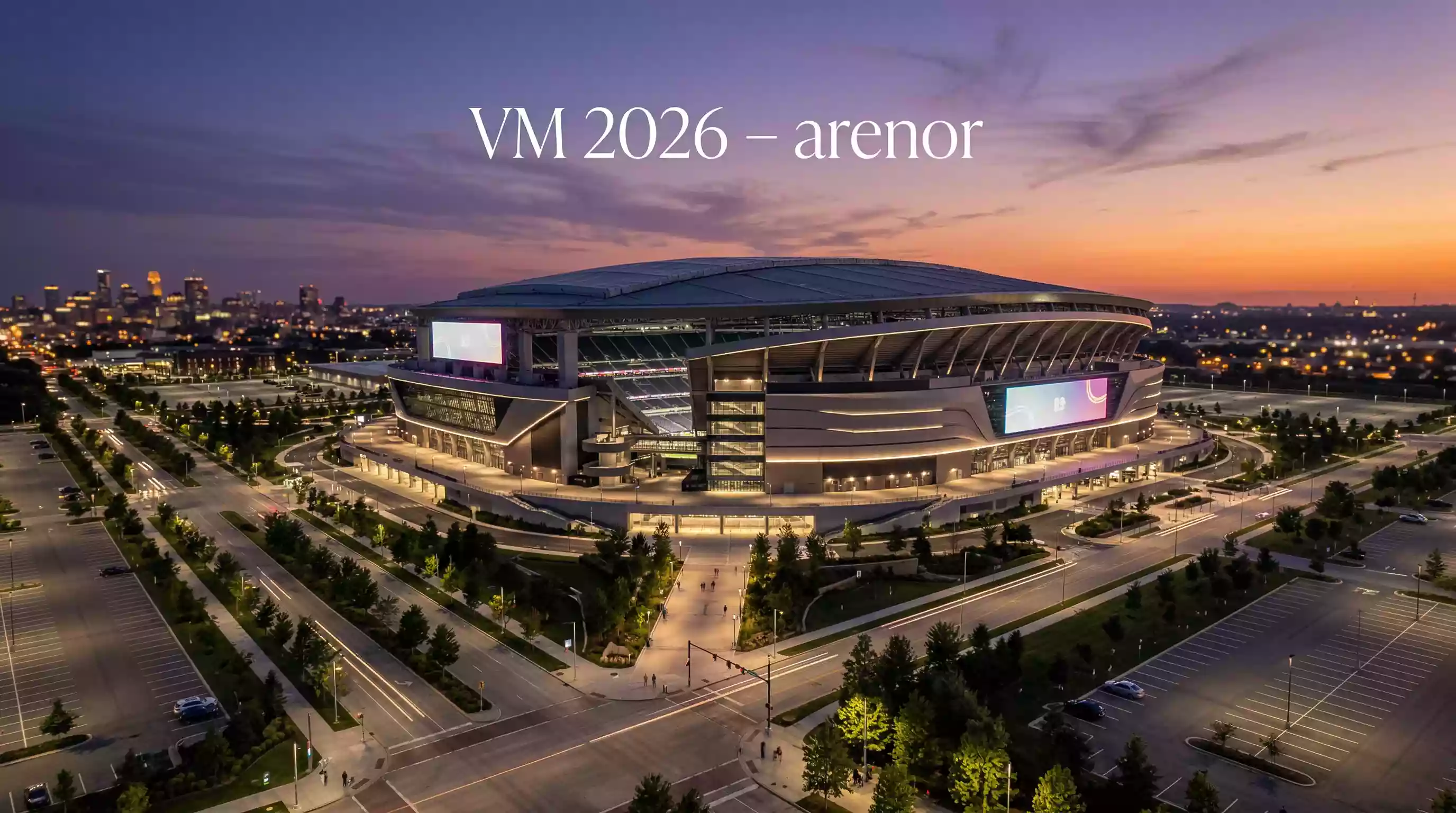 MetLife Stadium i New Jersey förbereds för VM 2026 finalen med fotbollsplan