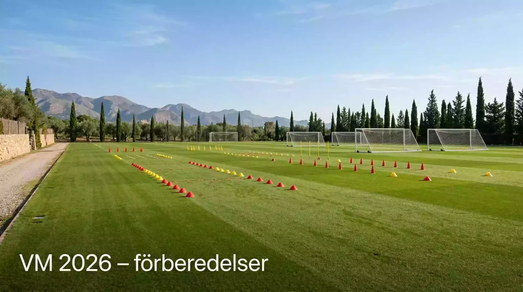 Spanska landslagsspelare med Yamal i fokus på träningsplan