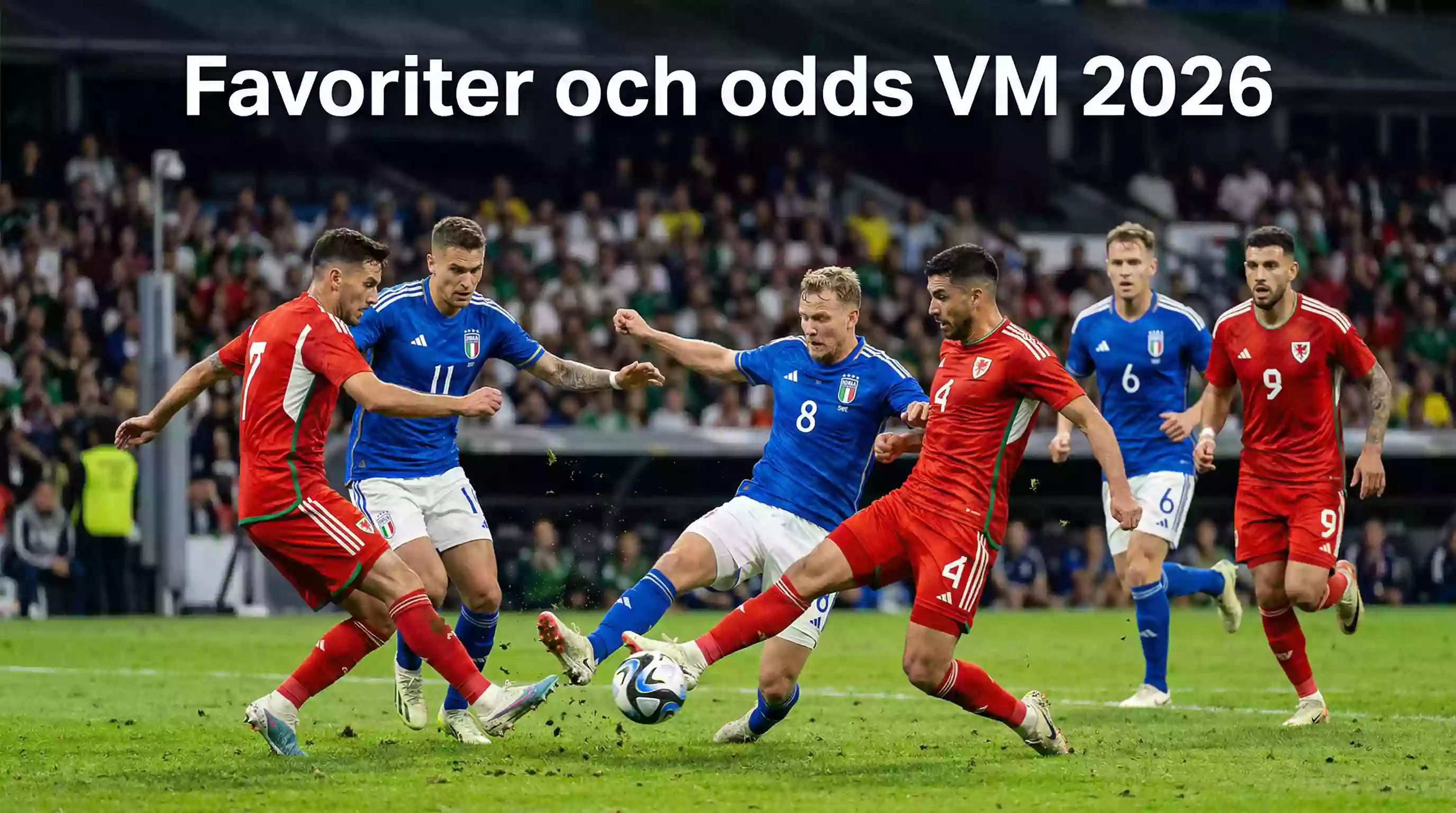 Fotbollsspelare i landslagströjor representerar VM 2026 favoriter Argentina och Frankrike